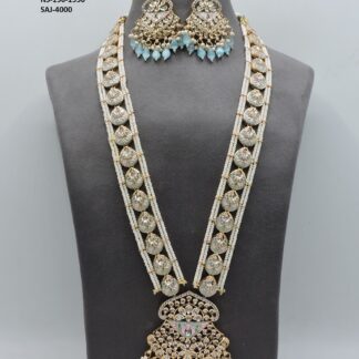 DESIGNER LONG PENDANT SET IN ORGINAL KUNDAN FINISH
