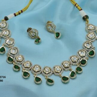 DESIGNER NECKLACE SET IN ORIGINAL KUNDAN FINISH