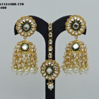 KUNDAN ZUMKA WITH TIKKA