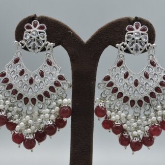 SILVER POLISH REVERSE AD EARRING