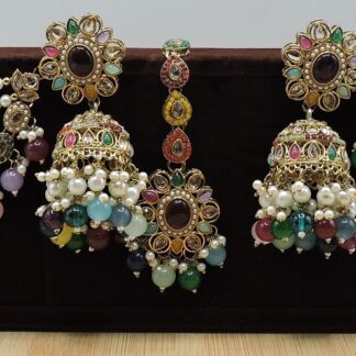 EARRING WITH HAIR CHAIN