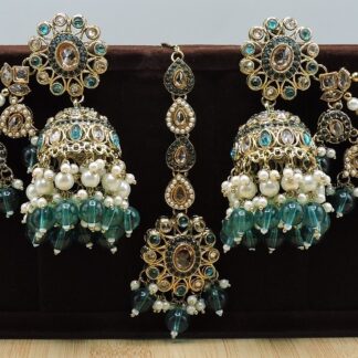 EARRING WITH HAIR CHAIN