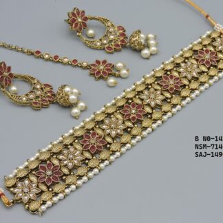 MEHNDI POLISH CHOKER SETS