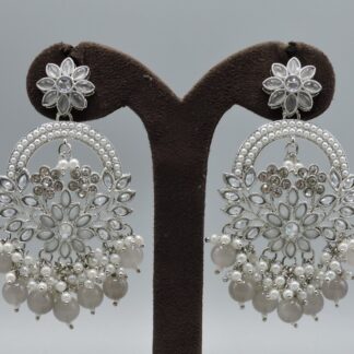 SILVER POLISH REVERSE AD EARRING