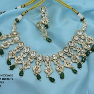 DESIGNER NECKLACE SET IN ORIGINAL KUNDAN FINISH