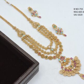 ANTIQUE LONG MEENAKARI SET