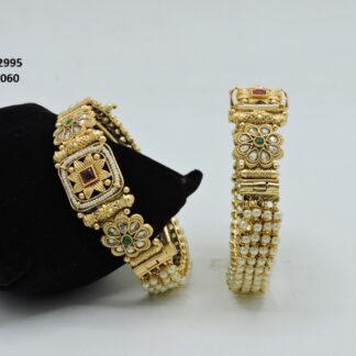 ANTIQUE GOLDEN MOTI BANGLES