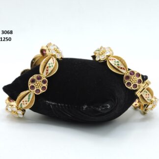 ANTIQUE GOLDEN MEENAKARI BANGLES