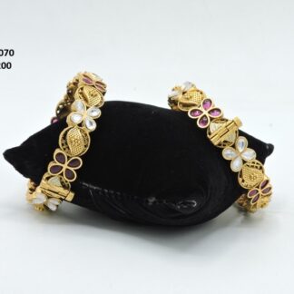 ANTIQUE GOLDEN MEENAKARI BANGLES