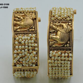 ANTIQUE GOLDEN MOTI BANGLES