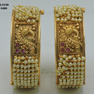 ANTIQUE GOLDEN MOTI BANGLES