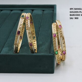 ANTIQUE GOLD MOTI BANGLES