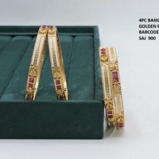 ANTIQUE GOLD MOTI BANGLES