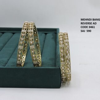 BANGLES SET WITH MEHNDI PLETING