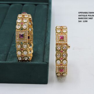 ANTIQUE POLKI BANGLES