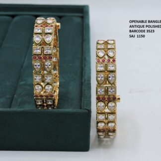 ANTIQUE POLKI BANGLES