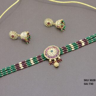 ANTIQUE GOLDEN CHOKER SET