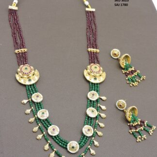 ANTIQUE GOLDEN LONG NACKLACE SET