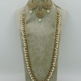 MEHNDI POLISH LONG NACKLACE SET