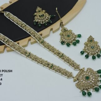 MEHNDI POLISH LONG NACKLACE SET