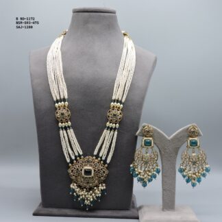 MEHNDI POLISH LONG NACKLACE SET