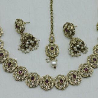 MEHNDI POLISH NACKLACE SET
