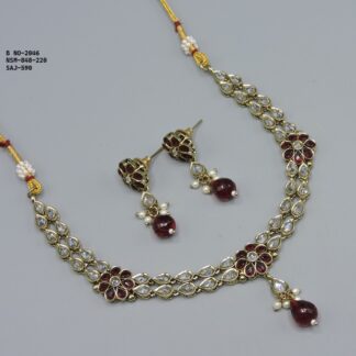 MEHNDI POLISH NACKLACE SET