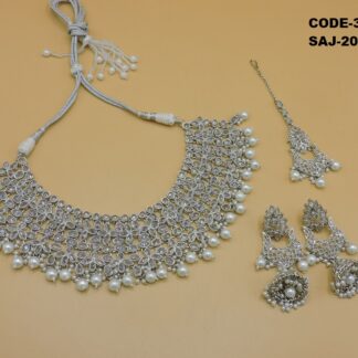 SILVER NECKLACE SET