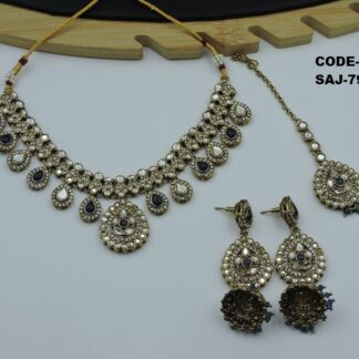 PREMIUM QUALITY MEHNDI POLISH NECKLACE SET