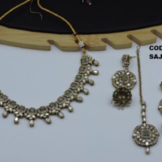 PREMIUM QUALITYV MEHNDI POLISH NECKLACE SET