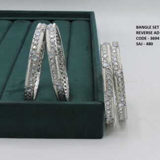 SILVER POLISH BANGLES