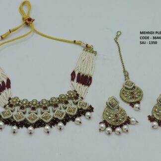 PRIMIUM QUALITY MEHNDI POLISH NECKLACE SET