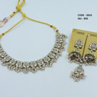 PRIMIUM QUALITY MEHNDI POLISH NECKLACE SET