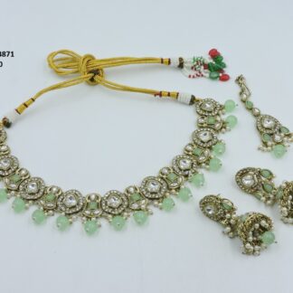 PRIMIUM QUALITY MEHNDI POLISH NECKLACE SET
