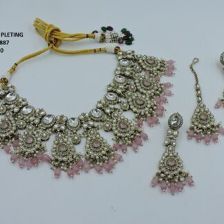 PRIMIUM QUALITY MEHNDI POLISH NECKLACE SET