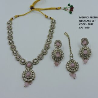 PRIMIUM QUALITY MEHNDI POLISH NECKLACE SET