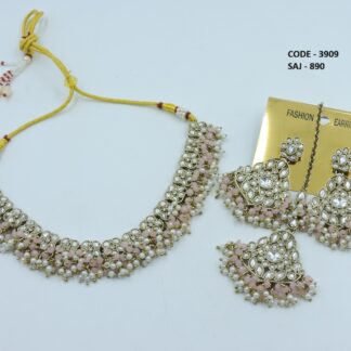 PRIMIUM QUALITY MEHNDI POLISH NECKLACE SET