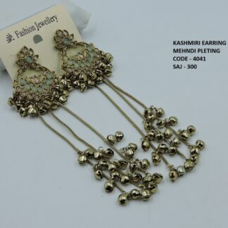MEHNDI POLISH KASHMIRI EARRINGS