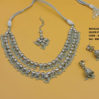 SILVER POLISH NECKLACE SET