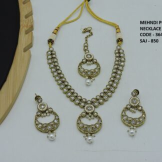 MEHNDI POLISH NECKLACE SET