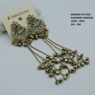 MEHNDI POLISH KASHMIRI EARRINGS