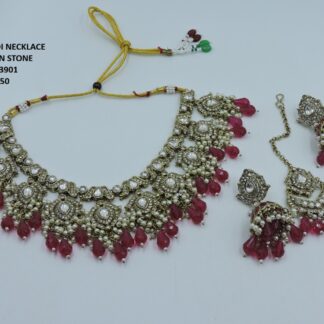 PREMIUM QUALITY MEHNDI POLISH NECKLACE SET