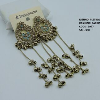 MEHNDI POLISH KASHMIRI EARRINGS