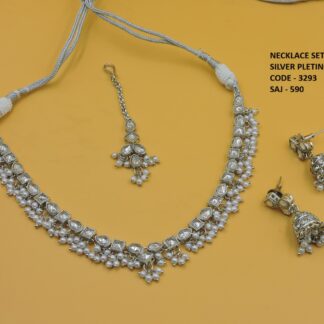 SILVER POLISH NECKLACE SET