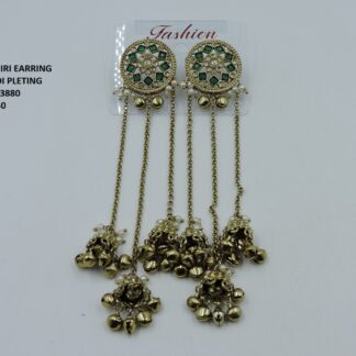 MEHNDI POLISH KASHMIRI EARRINGS