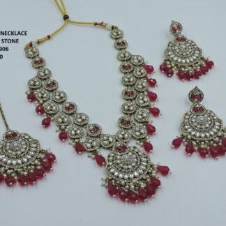 PREMIUM QUALITY MEHNDI POLISH NECKLACE SET