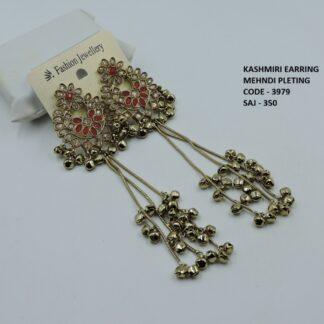MEHNDI POLISH KASHMIRI EARRINGS