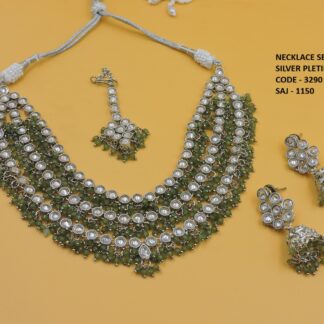 SILVER POLISH NECKLACE SET