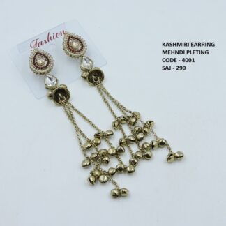 MEHNDI POLISH KASHMIRI EARRINGS