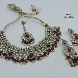 PRIMIUM QUALITY MEHNDI POLISH NECKLACE SET